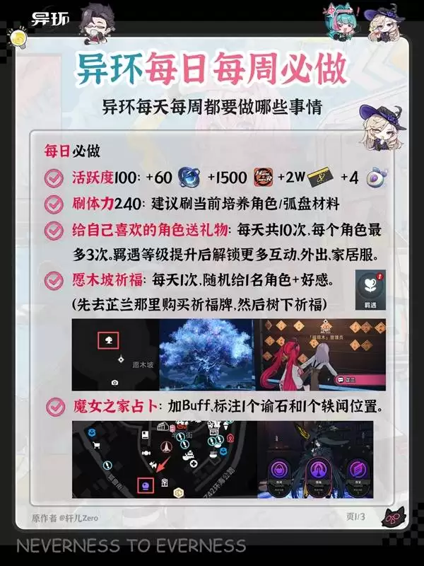 《异环》每日与每周必做任务说明