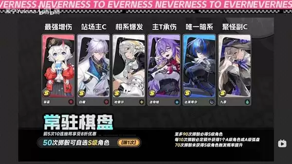 异环自选S级角色选择推荐