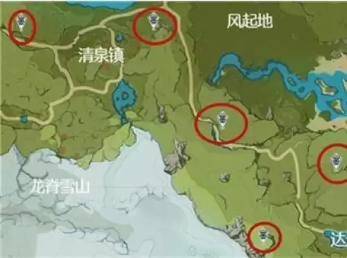 原神蒙德地灵龛位置大全-蒙德地灵龛分布图汇总