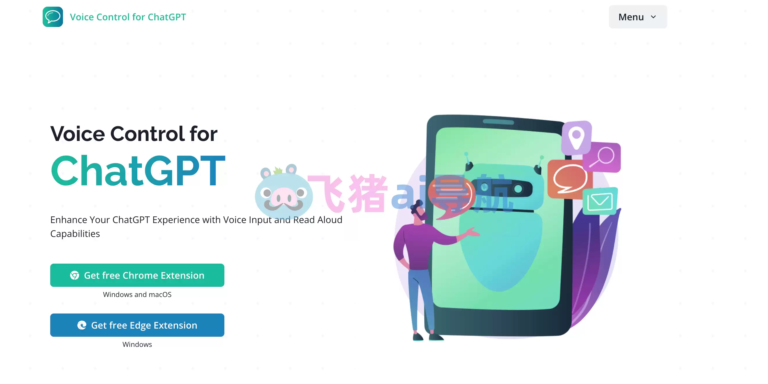 voice control for chatgpt-voice control for chatgpt插件,可以通过语音控制chatGPT并且对话