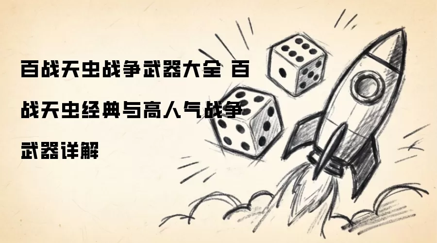 百战天虫战争武器大全 百战天虫经典与高人气战争武器详细说明