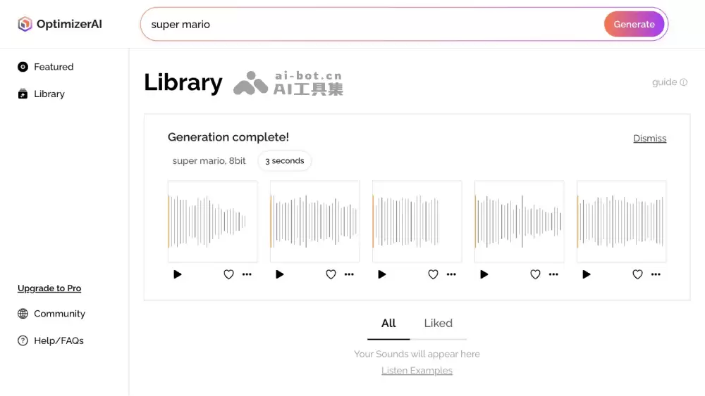 OptimizerAI-AI声音效果生成工具