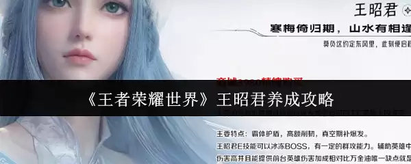 《王者荣耀世界》王昭君养成攻略