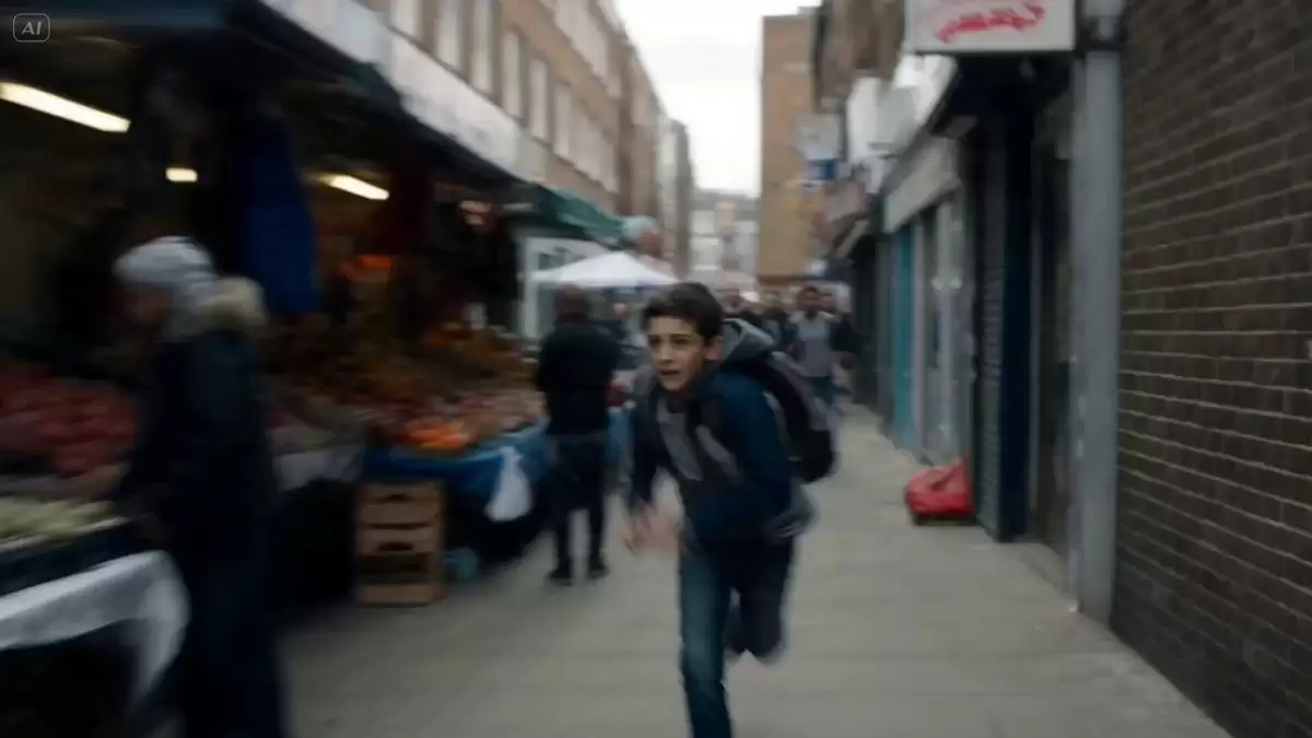 Cinematic Urban Foot Chase Escape