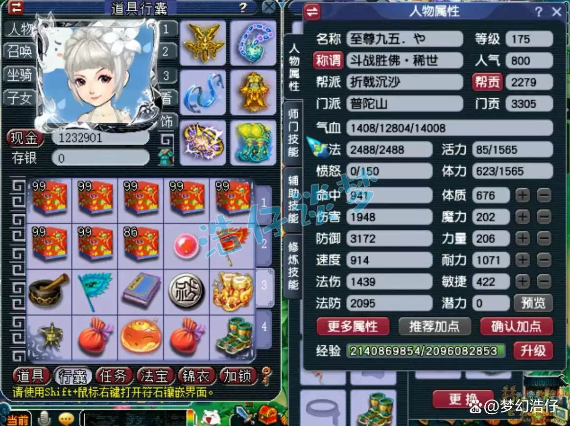 梦幻西游175级咒师普陀配装搭配