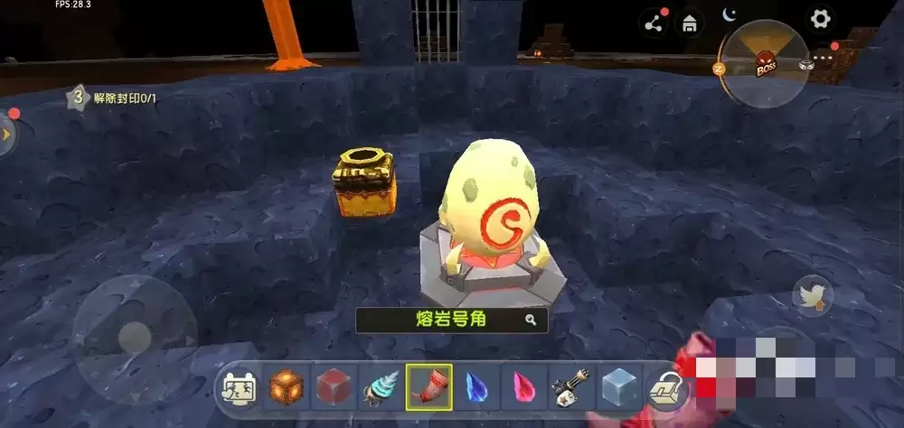 迷你世界中熔岩之石怎样解除