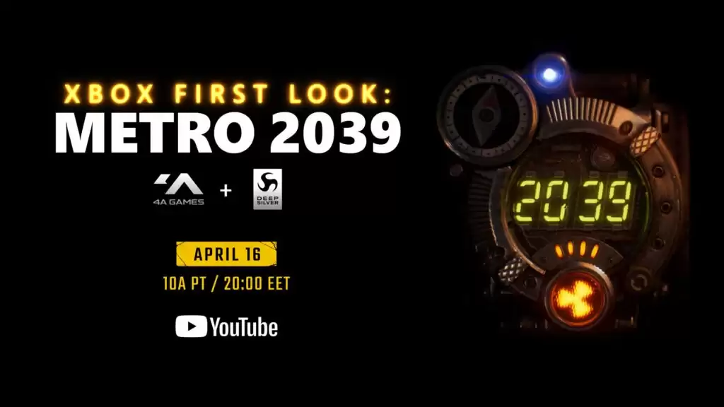 周四锁定Xbox First Look节目，抢先了解Metro 2039