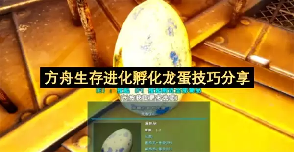 方舟生存进化中孵化龙蛋的技巧详细说明