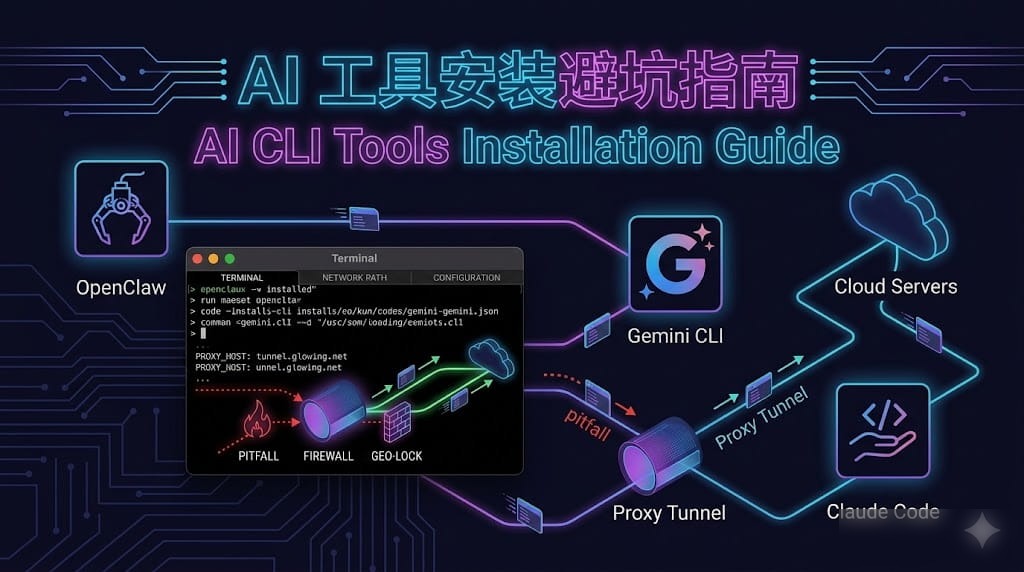 macOS平台AI CLI工具安装与配置避坑指南(OpenClaw/Gemini CLI/Claude Code)实践整理