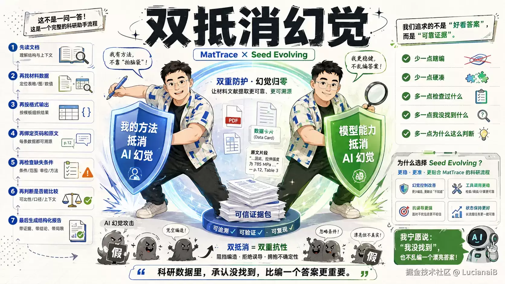 毕业老学长给我留的最后一句话是：“AI 写的，别挂我名。” 我直接 神(Trae + Seed Evolving) 来！助我！
