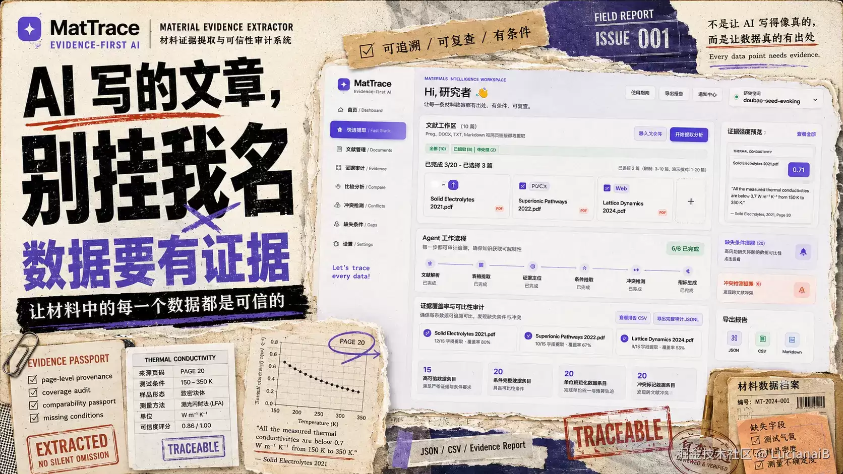 毕业老学长给我留的最后一句话是：“AI 写的，别挂我名。” 我直接 神(Trae + Seed Evolving) 来！助我！