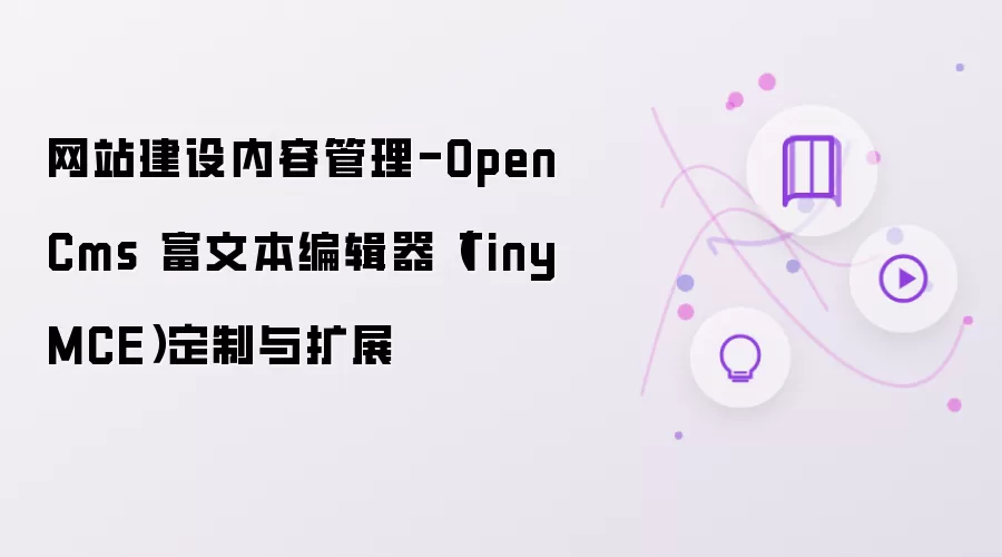 网站建设内容管理-OpenCms 富文本编辑器（TinyMCE）定制与扩展