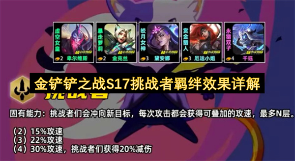 金铲铲之战S17挑战者羁绊效果详细说明
