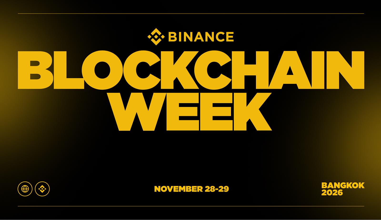 Binance Blockchain Week Bangkok 2026 官方活动图片，展示亚洲版活动主题