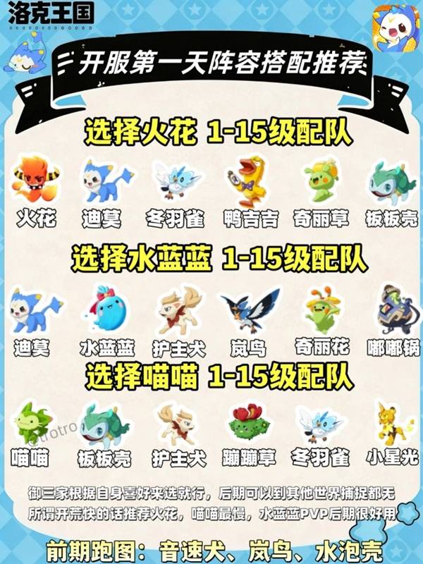 《洛克王国世界》开荒阵容推荐 开荒如何搭配队伍
