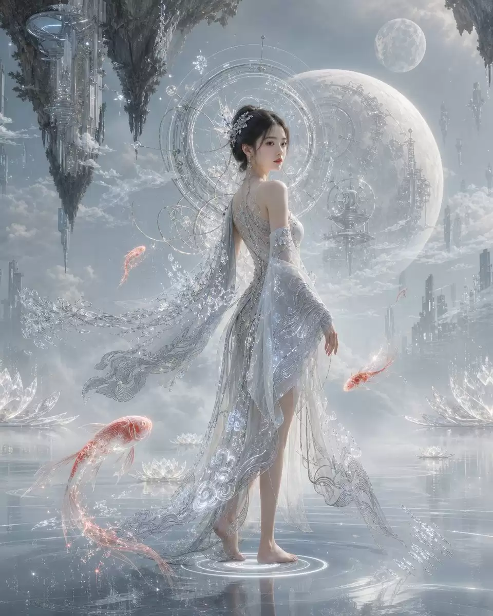 东方未来主义女性概念艺术