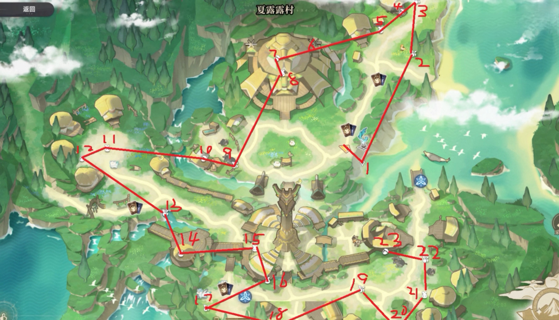《蓝色星原：旅谣》夏露露村宝箱收集攻略