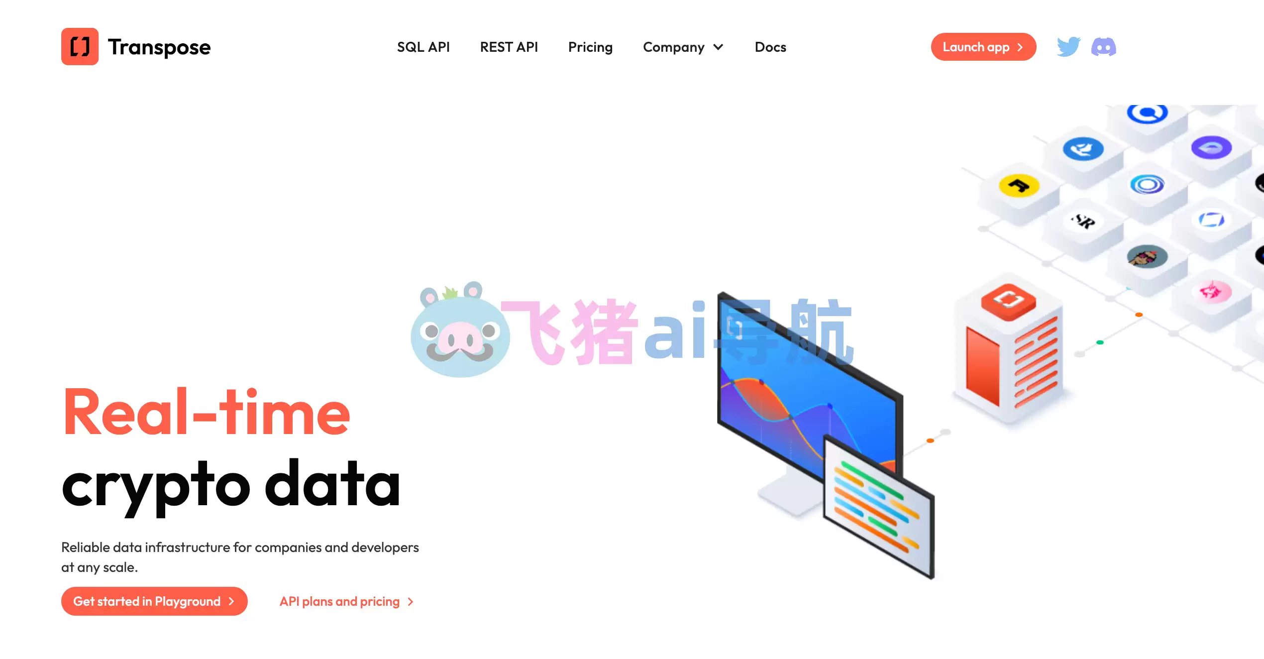 transpose-transpose,利用SQL API,REST API,探索和集成实时区块链数据到任何规模的应用程序