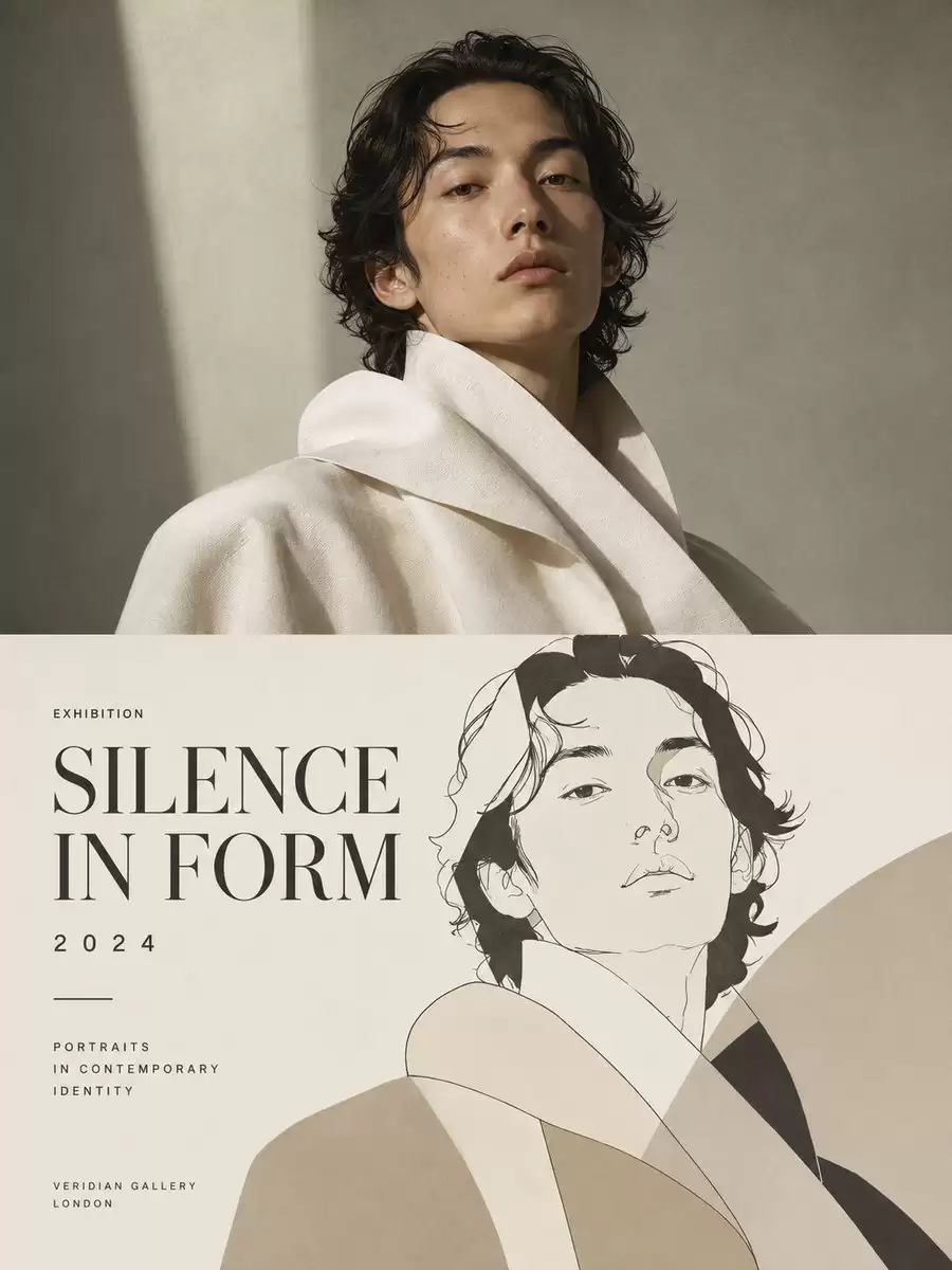 “Silence in Form” 展览海报