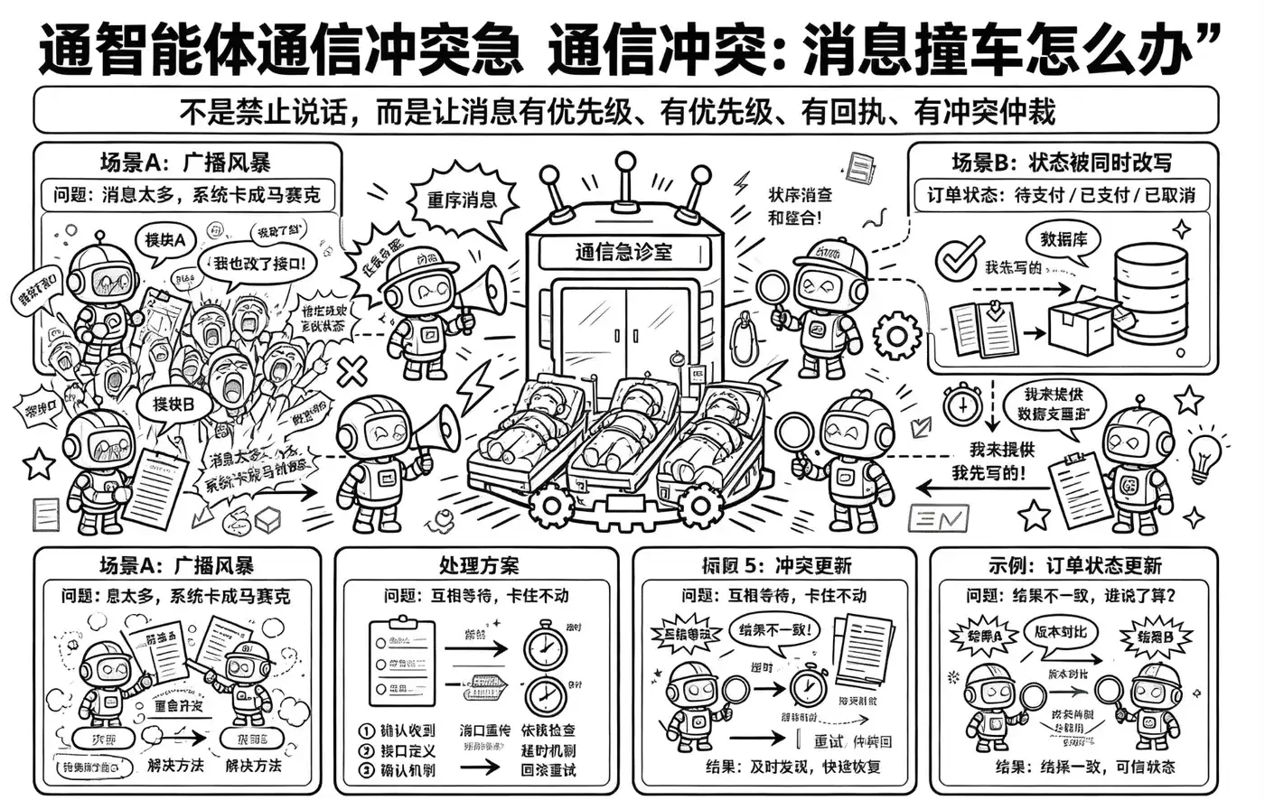 多智能体不是多开几个 Agent：如何解决分工冲突、任务死锁和结果矛盾？