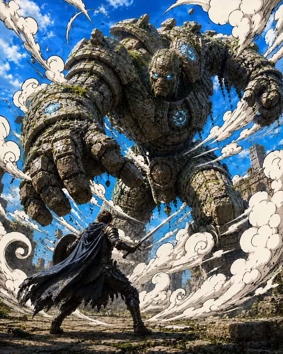 战士对决石像鬼