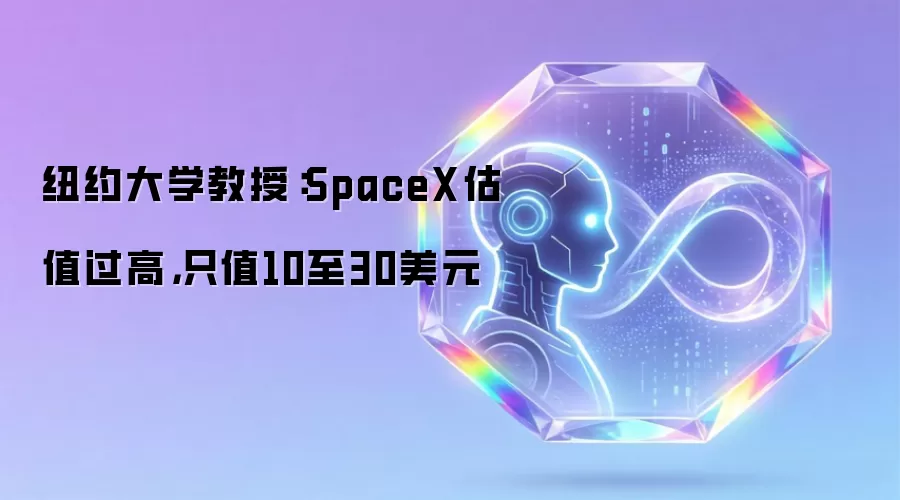 纽约大学教授:SpaceX估值过高,只值10至30美元