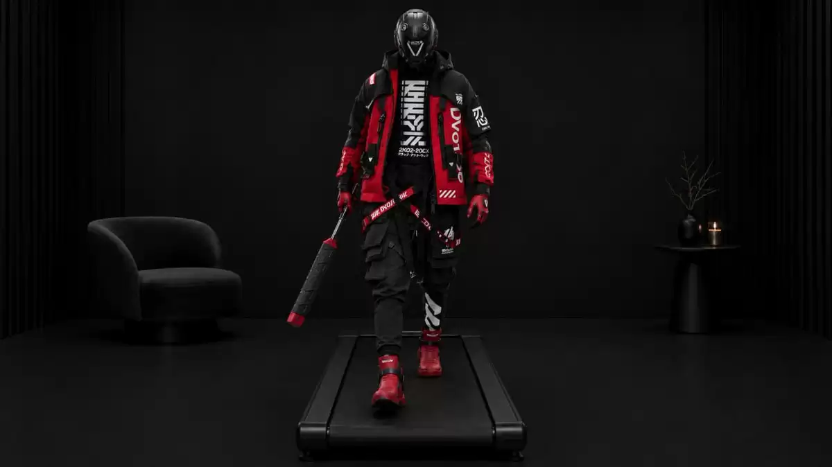 Cyberpunk Treadmill Fashion Editorial