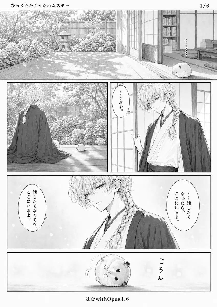 Quiet Hamster Manga Page