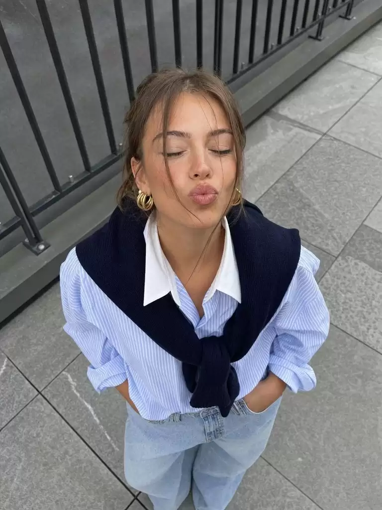 Preppy High-Angle Fashion Portrait