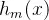 $h_m(x)$