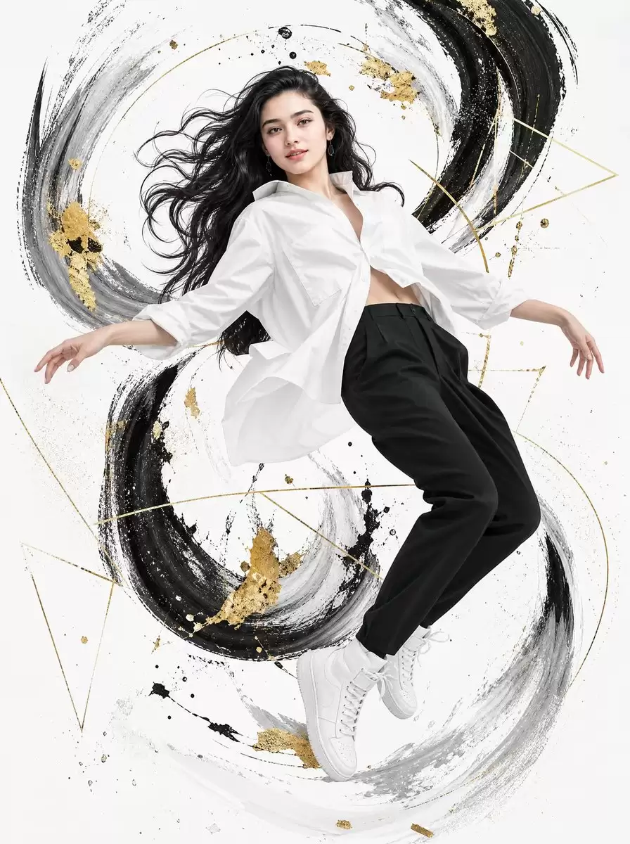Mixed Media Fashio提示词怎么写-画面元素和风格参数