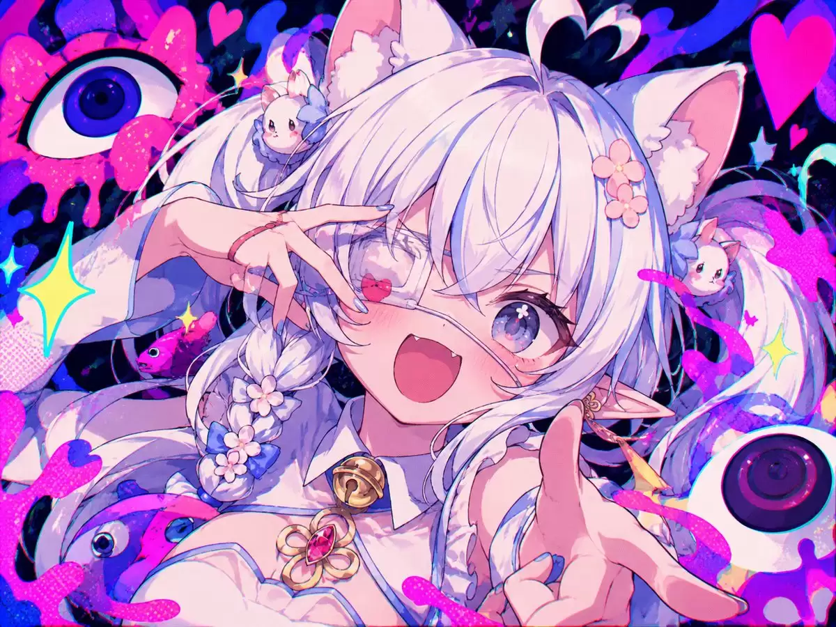 Neon Cat提示词怎么写-画面元素和风格参数