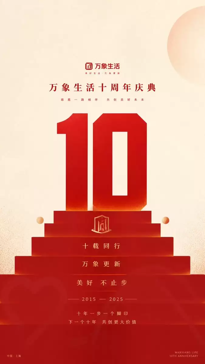 Geometric Milestone Celebration Poster