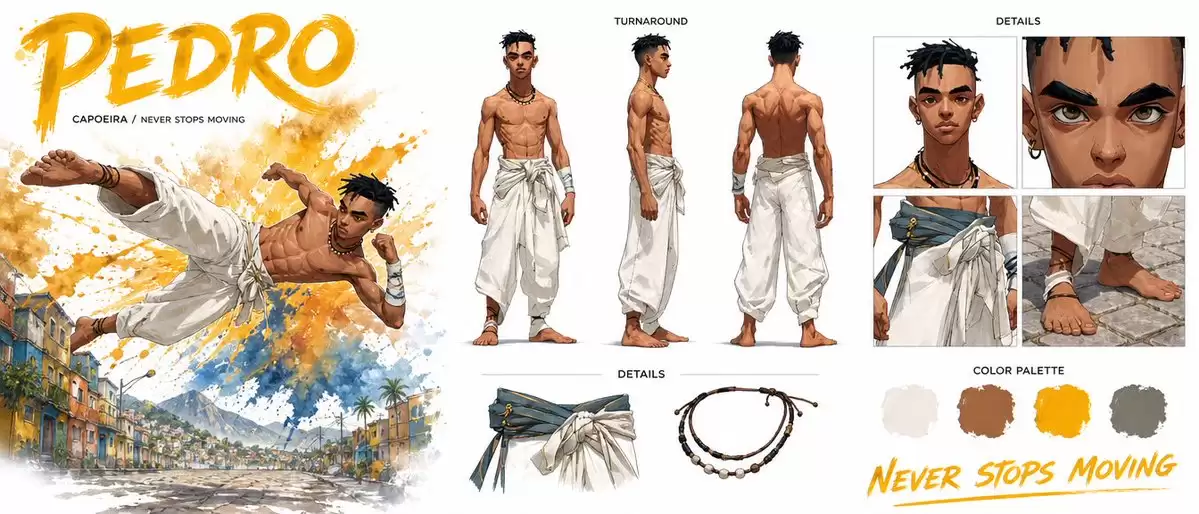 Character提示词怎么写-画面元素和风格参数