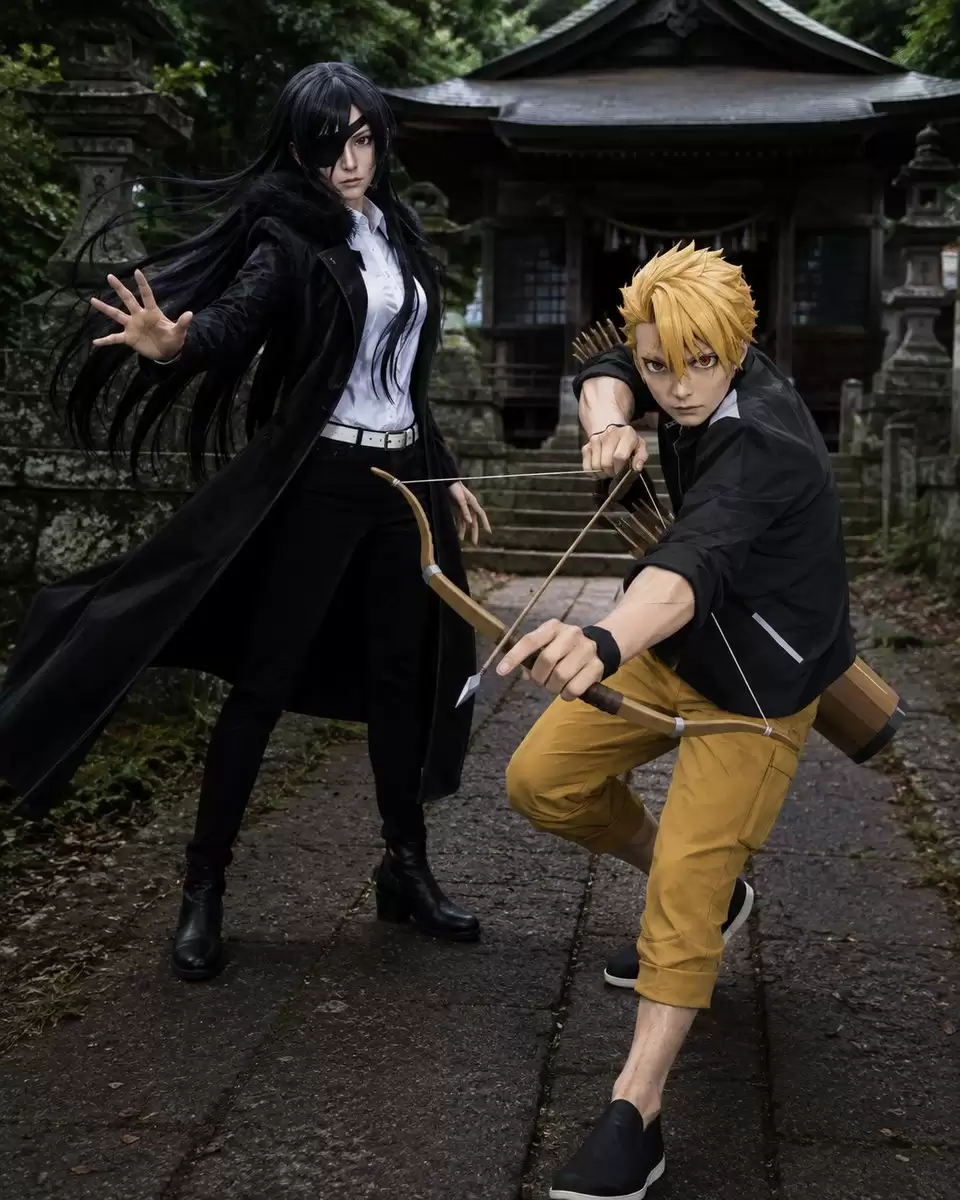 Anime Cospla提示词怎么写-色彩风格和构图