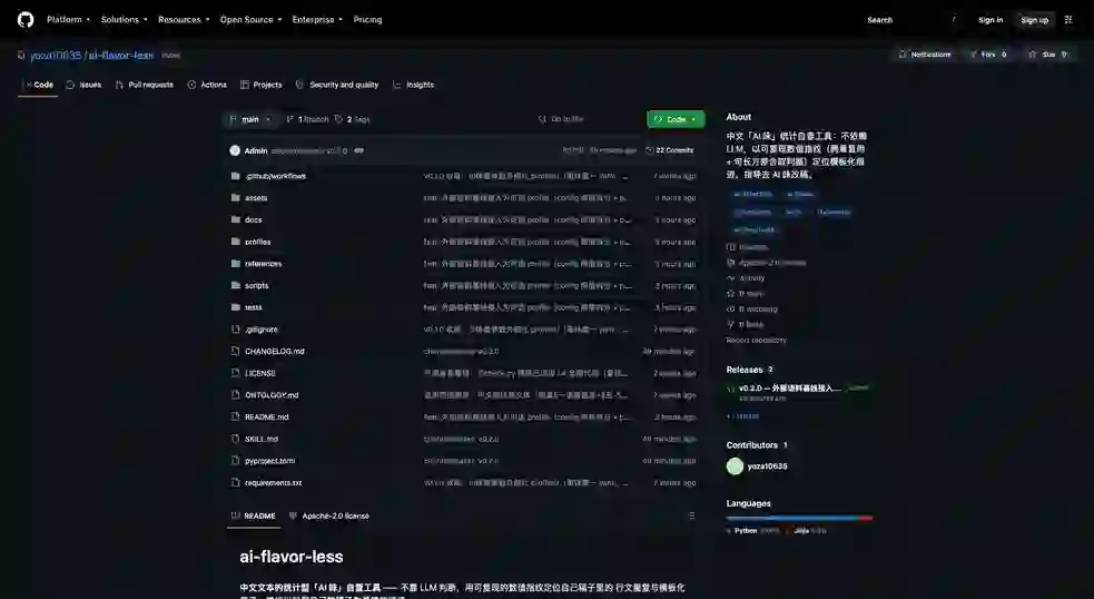 yoza10635/ai-flavor-less 项目截图 1
