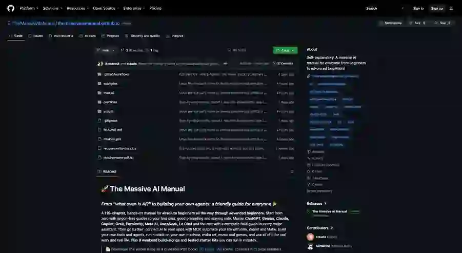 TheMassiveAIManual/themassiveaimanual.github.io 项目截图 1