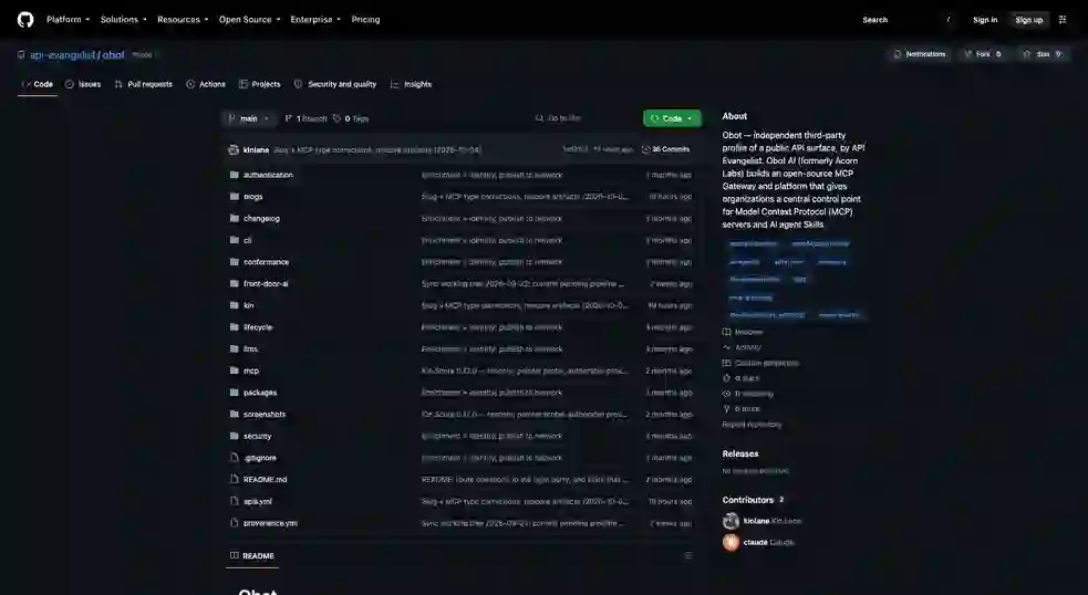 api-evangelist/obot 项目截图 1
