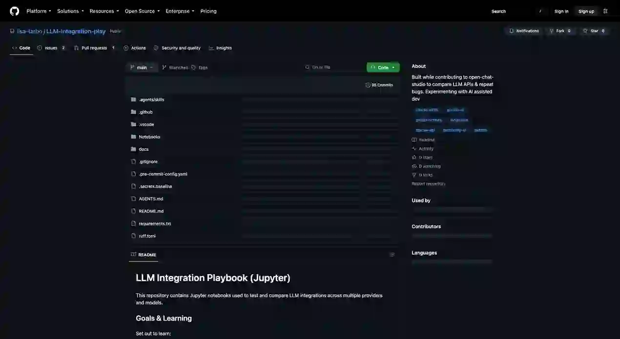 LLM-integration-play：AI Agent 工具实践指南