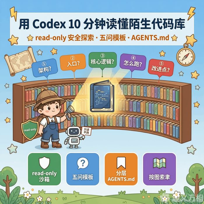 用 Codex 10 分钟读懂一个陌生代码库:read-only 模式实战