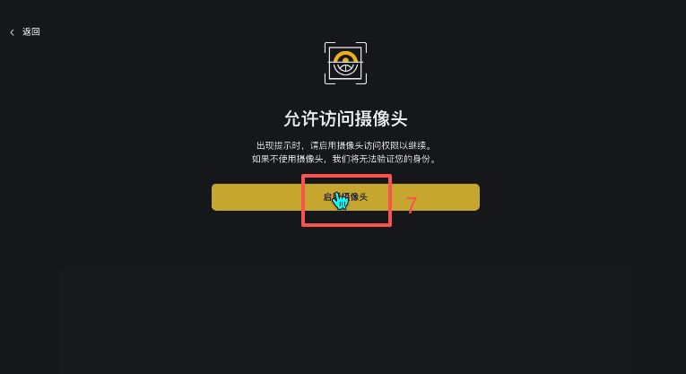 人脸动态核验开始页面示例