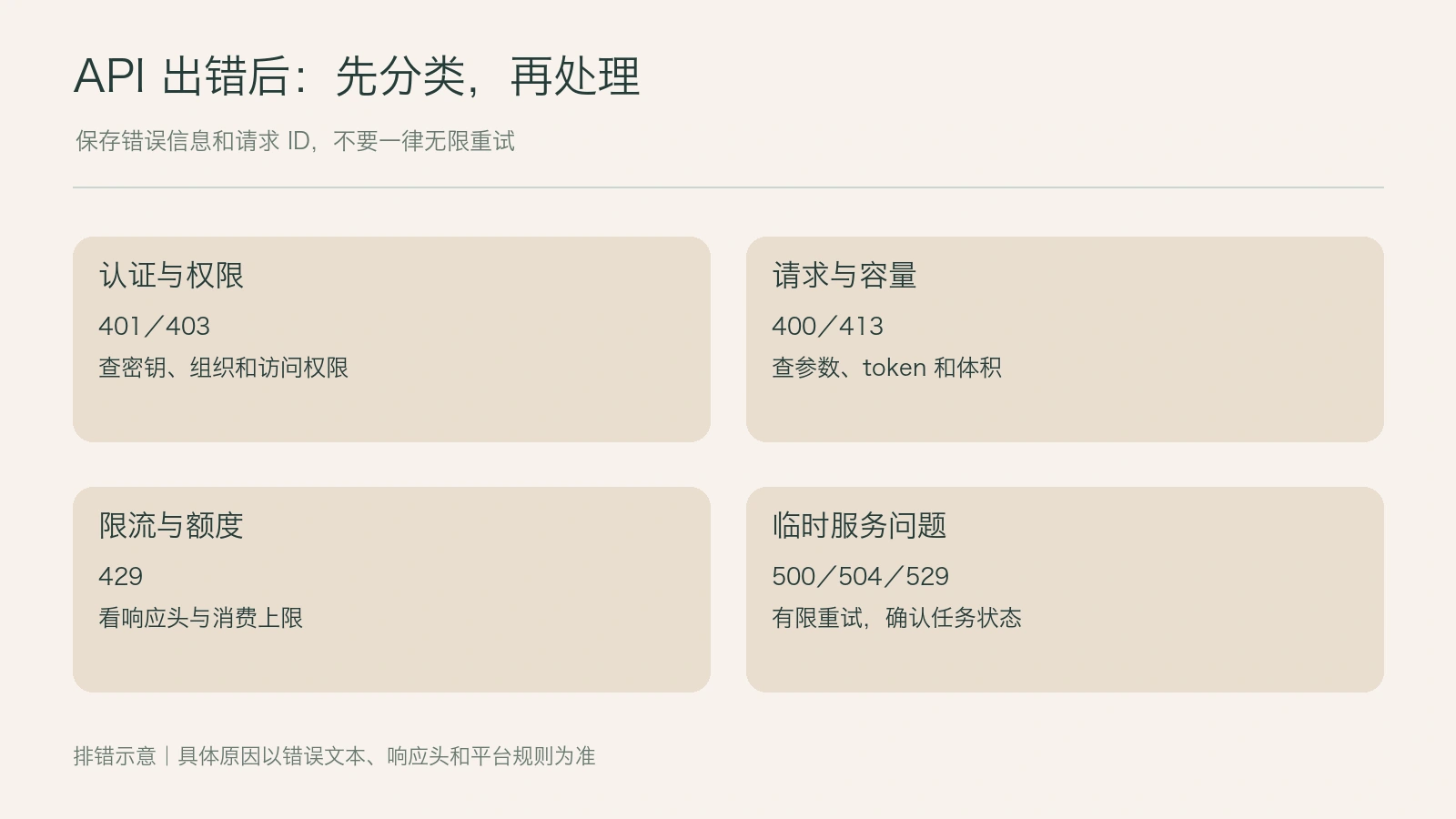 API 报错、限流、上下文超限怎么处理配图